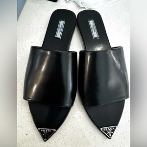 Prada Women's Black Slide Sandals